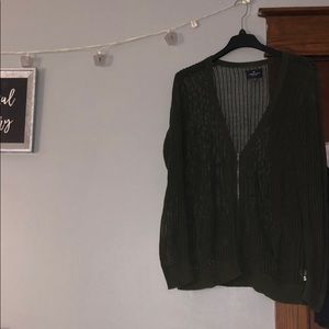 American Eagle Outfitters open knit shirt